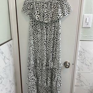 Dalmatian print dress